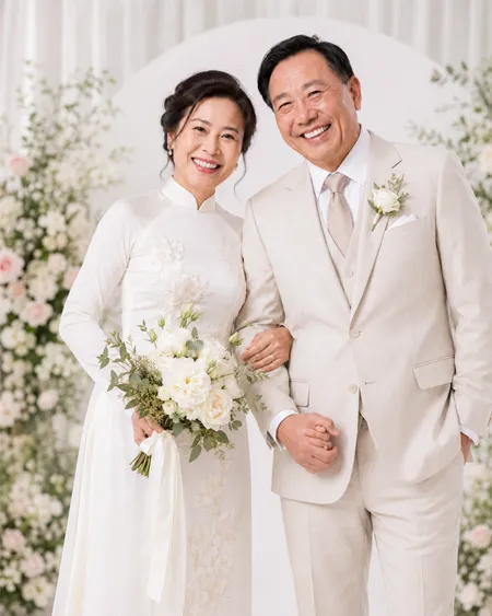 중년 한국 남성과 베트남 여성 결혼 이미지 1